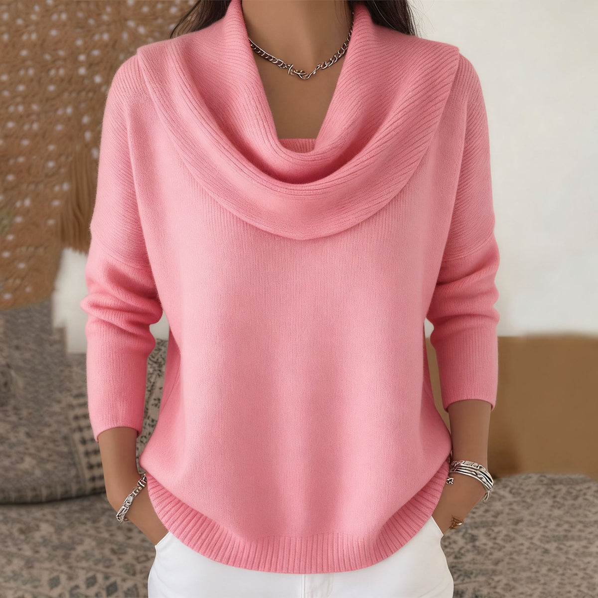 🔥【S–3XL】Nov pulover enobarvni za jesen/zimo 2026 · Mehek, topel · -50% + hitra dostava