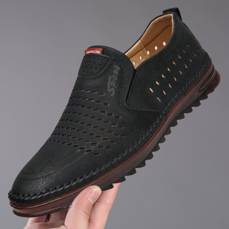 【39-44】Męskie buty skórzane ręcznie robione 2026 | Styl casualowy do użytku zewnętrznego