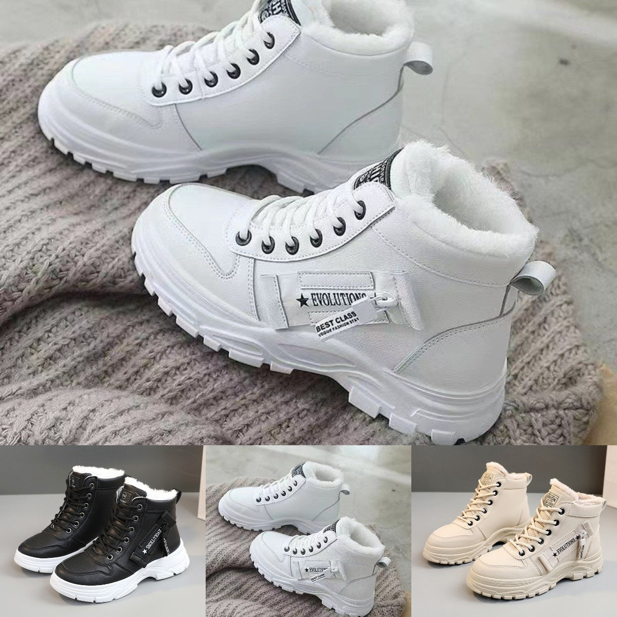🔥【Jumătate de preț】🥰【Mărimi 35-45】Cizme de zăpadă de damă cu fermoar lateral pentru iarnă