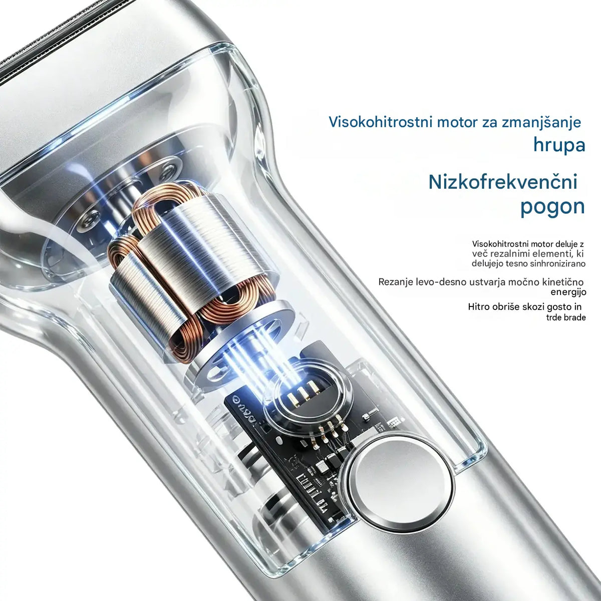 1 kos za 26 🎁 Novo: ponudba s polovično ceno 💥⚡ Poslovite se od razdraženosti kože zaradi britja! 🧔 Zmogljiv moški električni brivnik z možnostjo polnjenja.