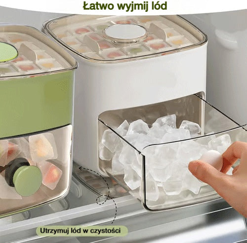 💞 Sprzedaż przekroczyła 50 000 sztuk! 💥🥤🧊 50% zniżki! Pojemnik do robienia i przechowywania lodu: jednorazowo wytwarza 48 kostek, szczelna pokrywka. Możliwość piętrowania – oszczędność miejsca. W zestawie łopatka i szczypce do lodu 🏖️✅