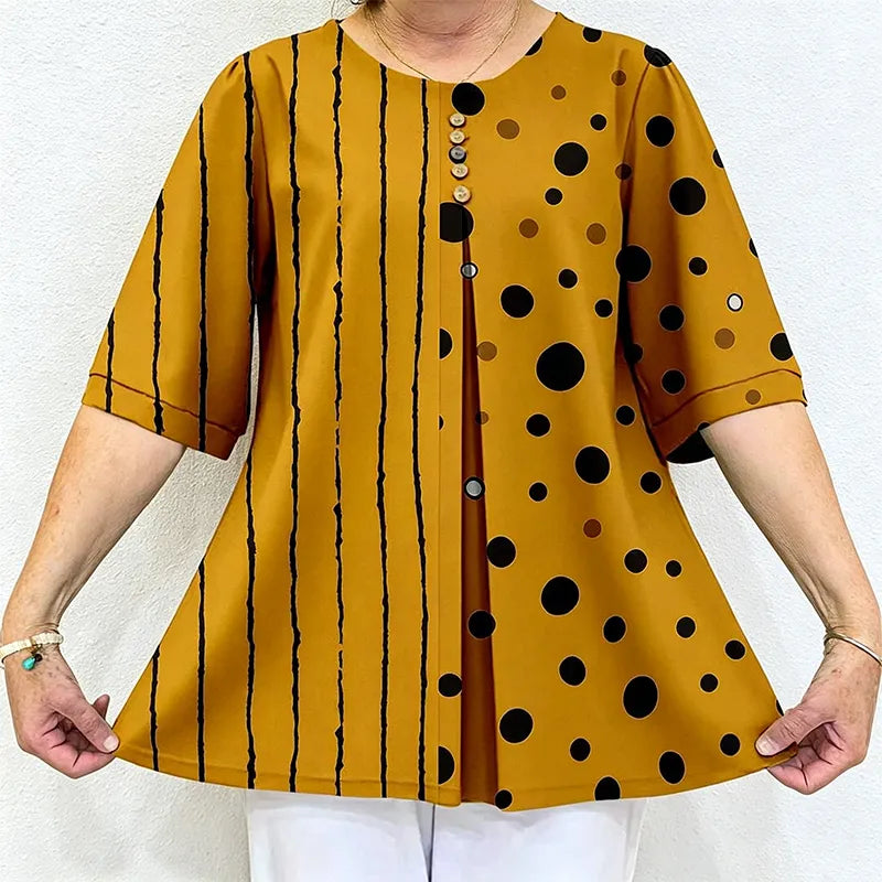 👚Poletna bombažna majica s potiskom