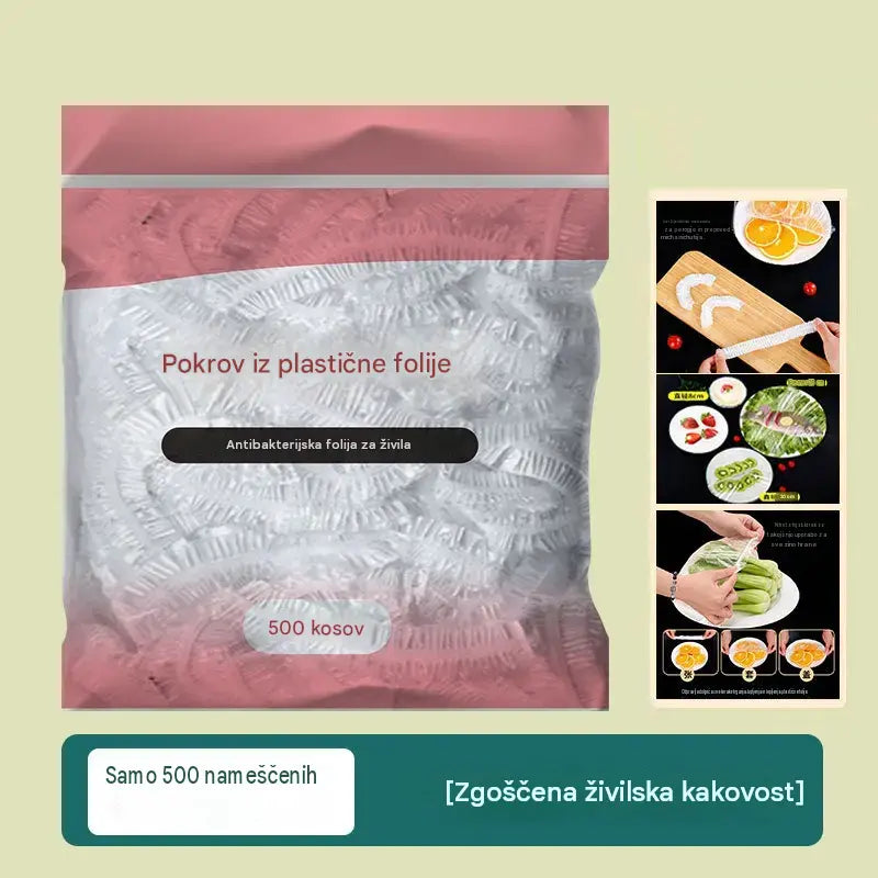 🔥【Posebna ponudba zadnjega dne: 50 % popust】✨500 vrečk za večkratno uporabo in fleksibilnih plastičnih ovojnic, varnih za živila