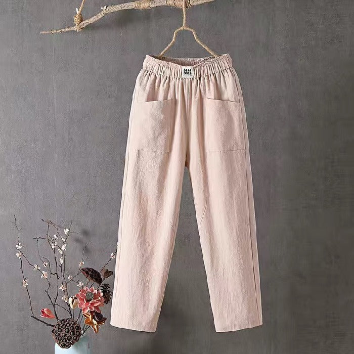 🌿🌈【M-4XL】2026 Wiosna Nowe Damskie Spodnie Szerokie Nogawki Wygodne Spodnie Casualowe