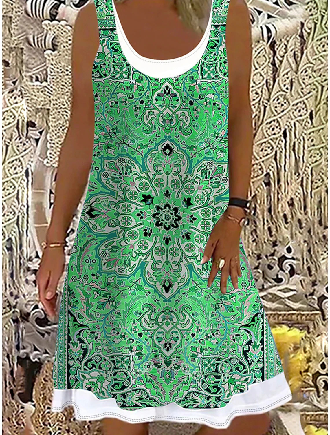 👗【50% zniżki】💖【S-5XL】Nowa sukienka damska na co dzień z 2026 r., z nadrukiem, idealna na różne okazje.