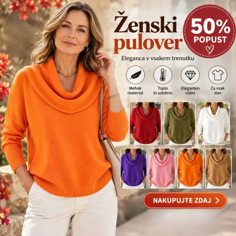 🔥【S–3XL】Nov pulover enobarvni za jesen/zimo 2026 · Mehek, topel · -50% + hitra dostava
