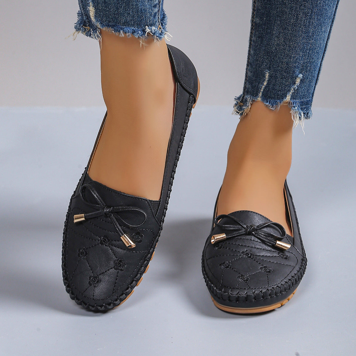 ✨50% έκπτωση✨【36-43】 Γυναικεία ορθοπεδικά παπούτσια, κατασκευασμένα από φυσικό δέρμα, ελαφριά, αντιολισθητικά, αναπνεύσιμα και άνετα.