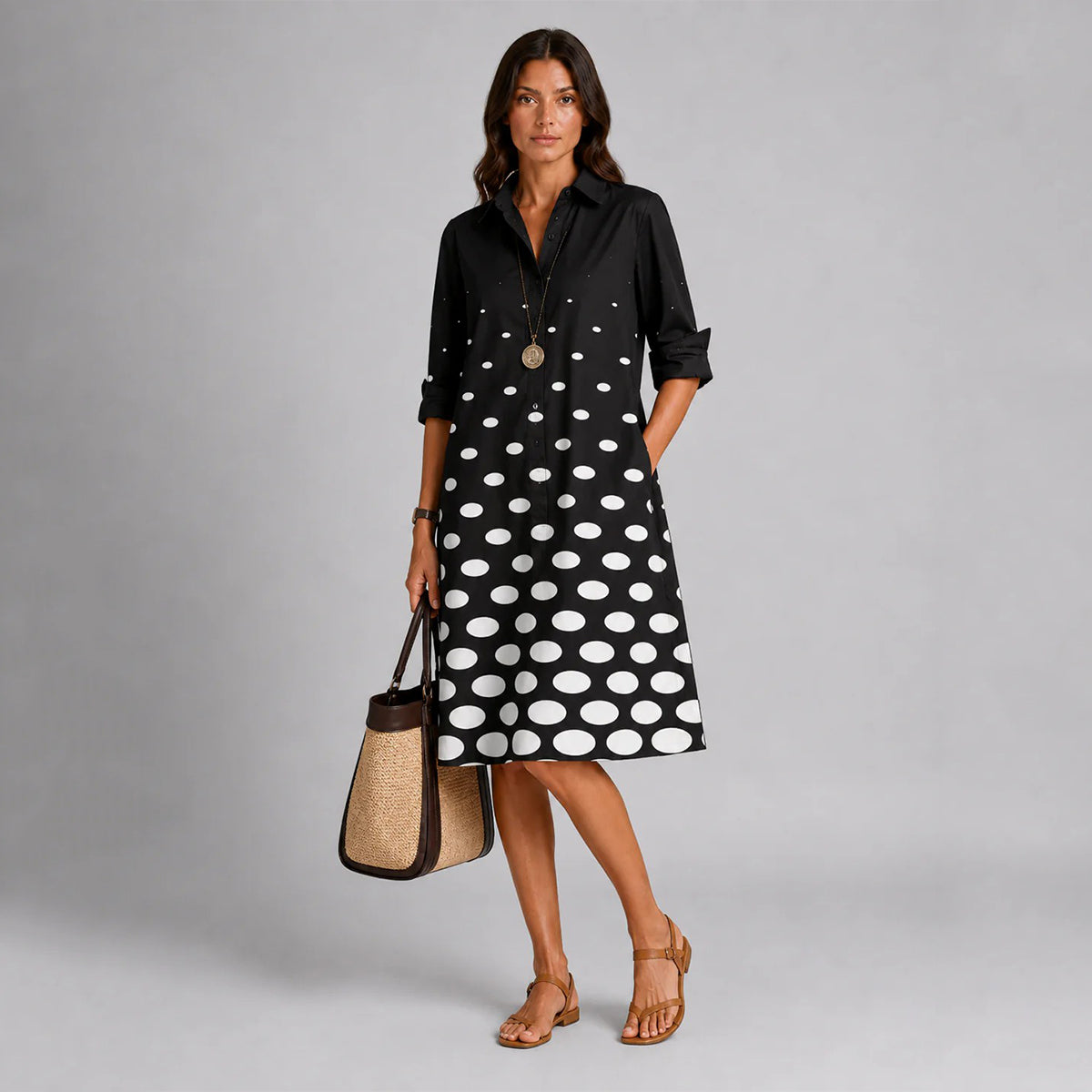 ✨【S-5XL】Wyrafinowana i stylowa sukienka midi