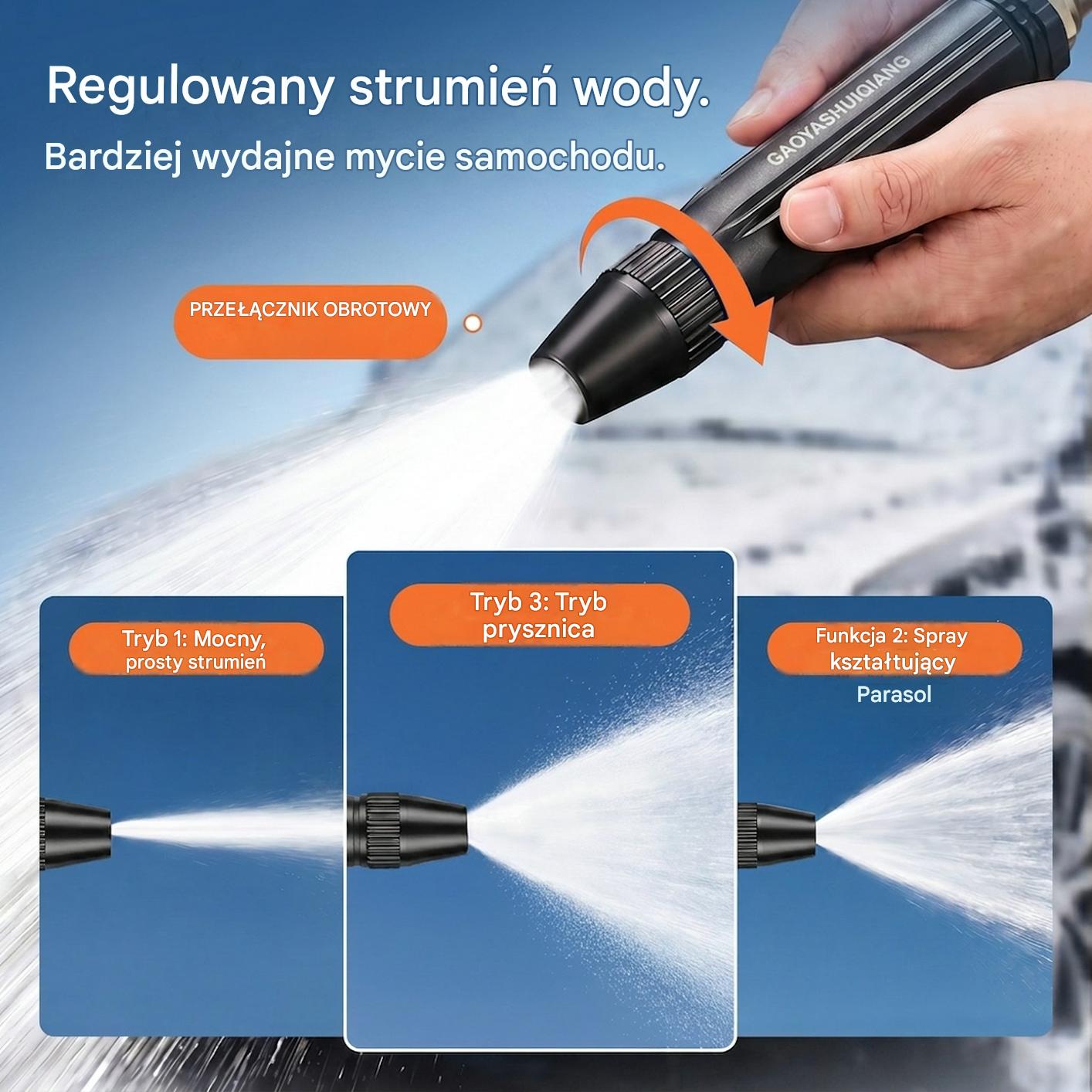 Ostatni dzień z 55% rabatem - 【2 sztuki za 89 zł】Pistolet natryskowy wysokociśnieniowy do użytku domowego