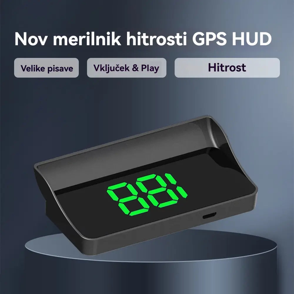 【Švicarska vojaška GPS navigacija "Izogibanje kazni"】Nov GPS merilnik hitrosti in vrtljajev z zaslonom HUD【1 kos za 25 evrov【USB vmesnik】