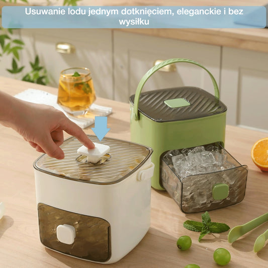 💞 Sprzedaż przekroczyła 50 000 sztuk! 💥🥤🧊 50% zniżki! Pojemnik do robienia i przechowywania lodu: jednorazowo wytwarza 48 kostek, szczelna pokrywka. Możliwość piętrowania – oszczędność miejsca. W zestawie łopatka i szczypce do lodu 🏖️✅