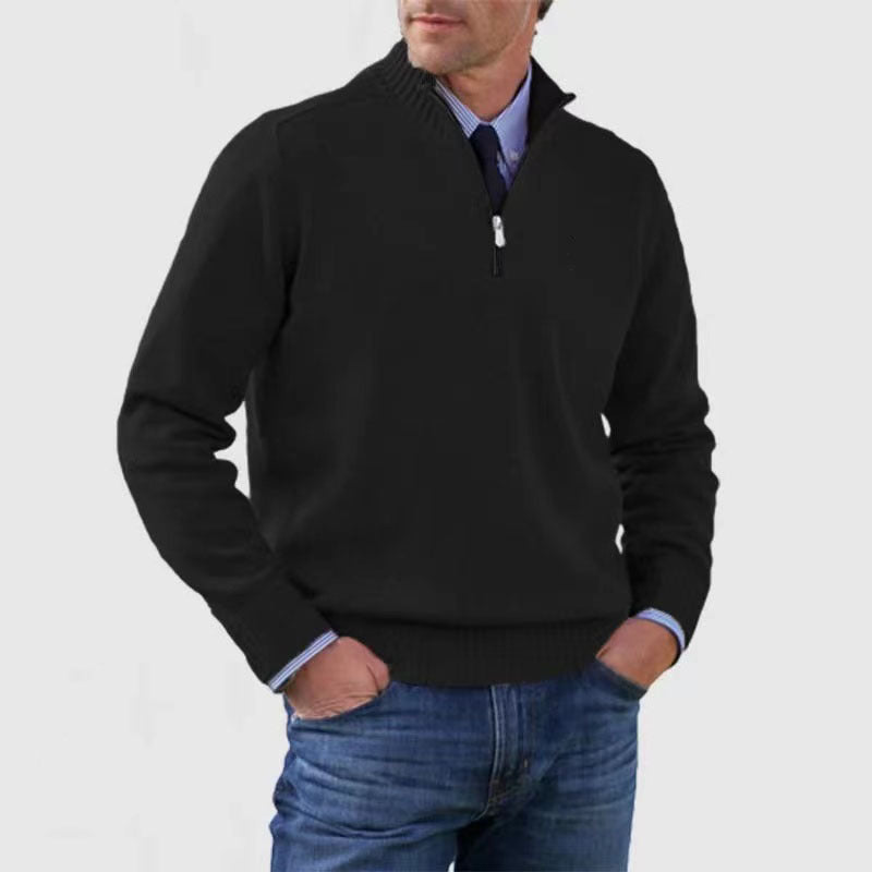 【L-5XL】Priljubljeni topli puloverji z zadrgo za jesen in zimo