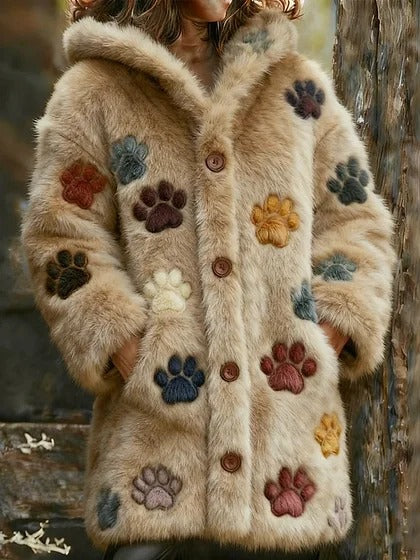 🔥🐾 [Polovična cena – omejena ponudba] Stilsko dovršena in prikupna ženska jakna s kapuco in živalskim vzorcem – popolna izbira za jesenske in zimske stajlinge 🧥✨