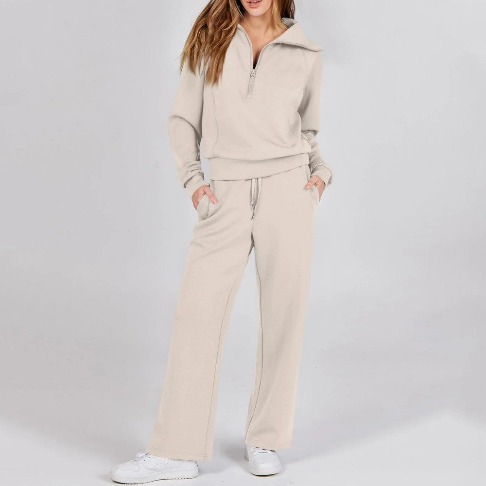 🔥【Kup jeden, drugi gratis】S–2XL Stylowy komplet casualowy, bluza z długim rękawem i szerokie spodnie