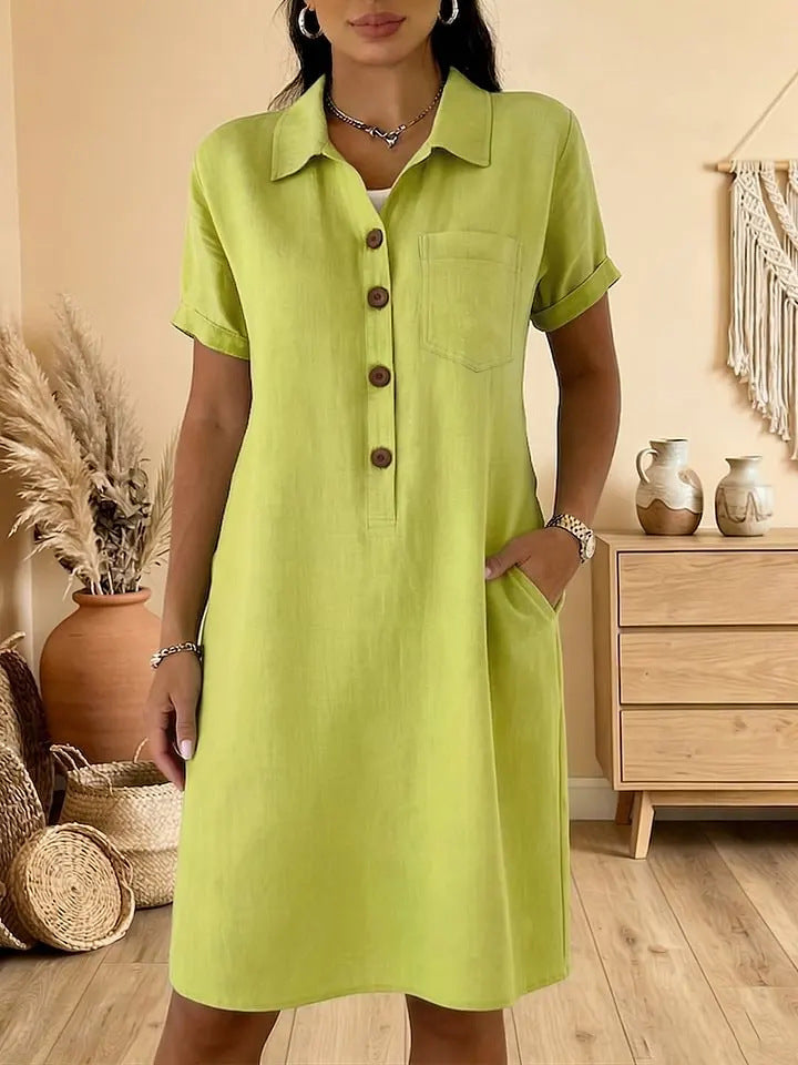 ⏳ ¡Oferta por tiempo limitado! ⏰【S-3XL】Vestido casual de verano cómodo, corte estilizado, moderno y versátil.
