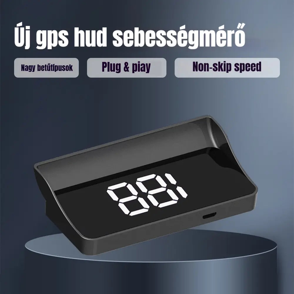 【Svájci katonai GPS navigáció finom elkerülési riasztással】Új GPS sebességmérő és fordulatszámmérő HUD kijelzővel