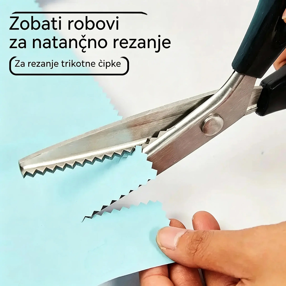 2 kosa za 23 €🔥Kupite enega, enega dobite brezplačno✂️ Profesionalne cikcak škarje - Škarje za blago z ostrimi nazobčanimi rezili