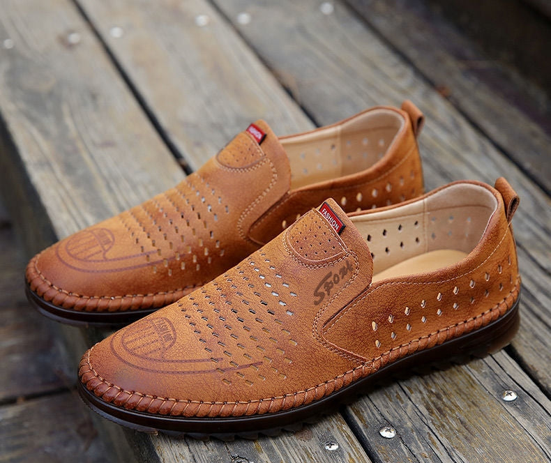 【39-44】Męskie buty skórzane ręcznie robione 2026 | Styl casualowy do użytku zewnętrznego