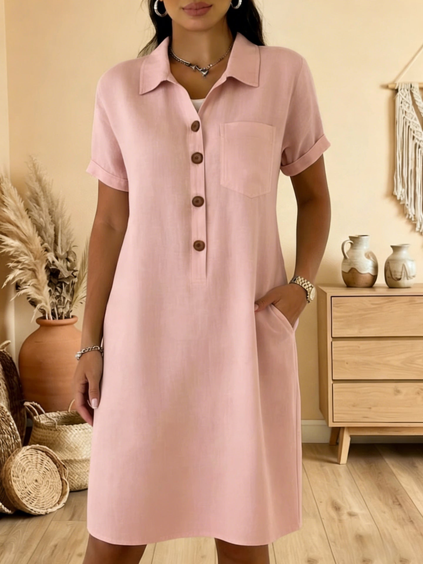 ⏳ ¡Oferta por tiempo limitado! ⏰【S-3XL】Vestido casual de verano cómodo, corte estilizado, moderno y versátil.