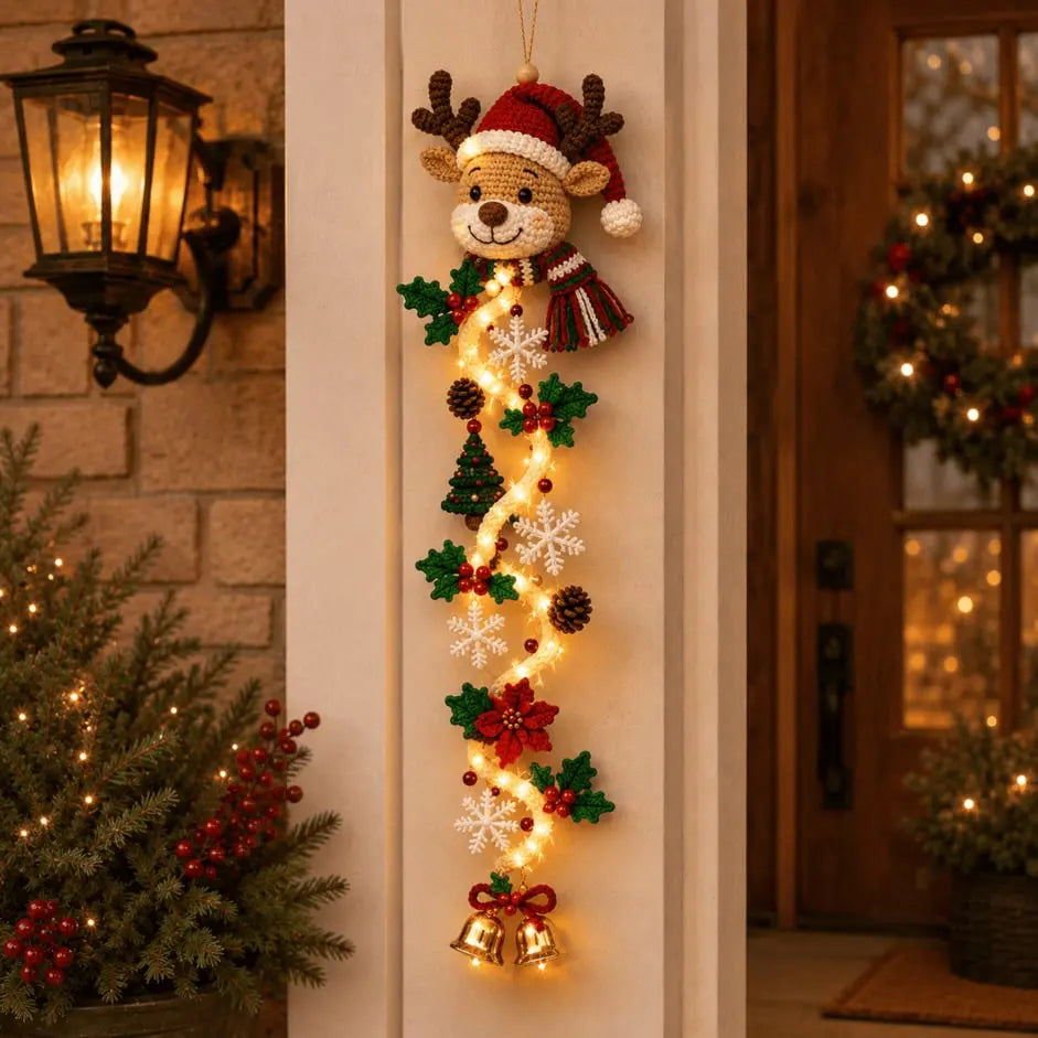 🎄🎃Zadnji dan! 🎅Izkoristite 50-odstotni popust na svetleče božične okraske za vrata!