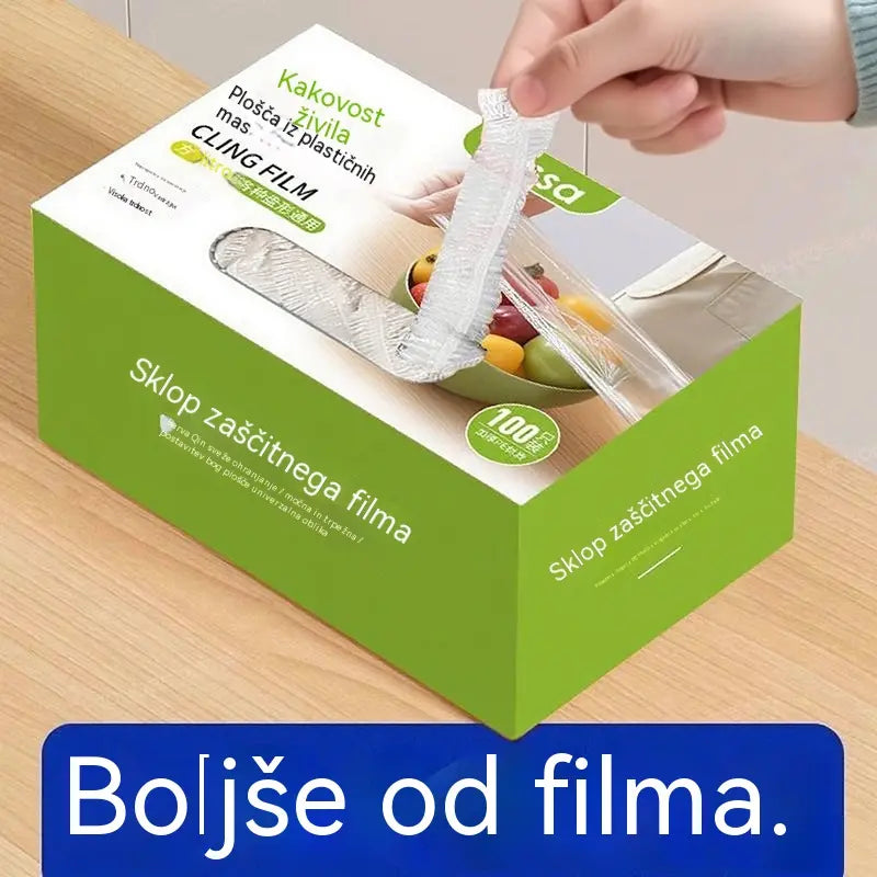 Zelo debele, pakiranje 4 škatel (400 kosov) – 26 € – Antibakterijske elastične prevleke za živila; vrečke za živila za enkratno uporabo, primerne za kuhinjo ali hladilnik.