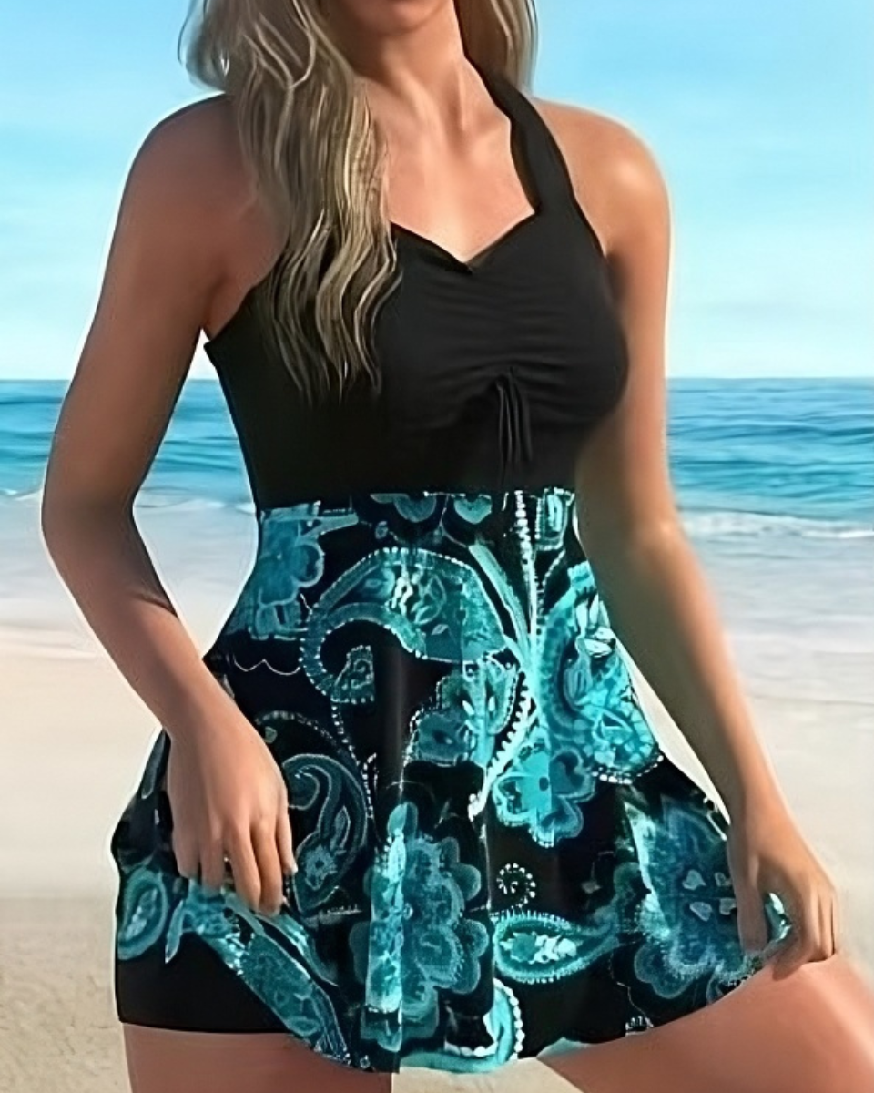 🏖️👙🌴【S-6XL】Stylowy kostium kąpielowy plus size we wzory