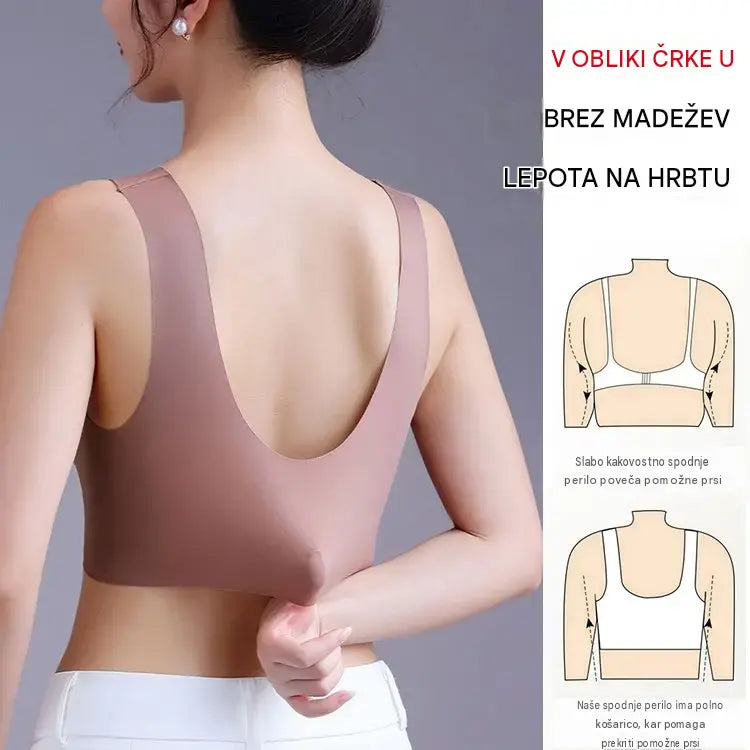 【Kupite 2, dobite 2 gratis】🔥4 kosov za 25 €【40–110 KG】Udoben brezšivni čipkasti modrček za ženske