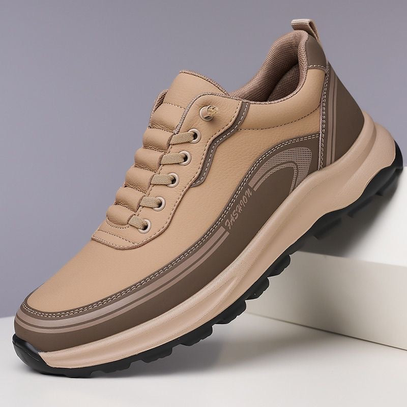 🔥Bestseller 【Rabat 50%】👟【39-45】Wodoodporne i odporne na plamy skórzane trampki z miękką i wygodną podeszwą.