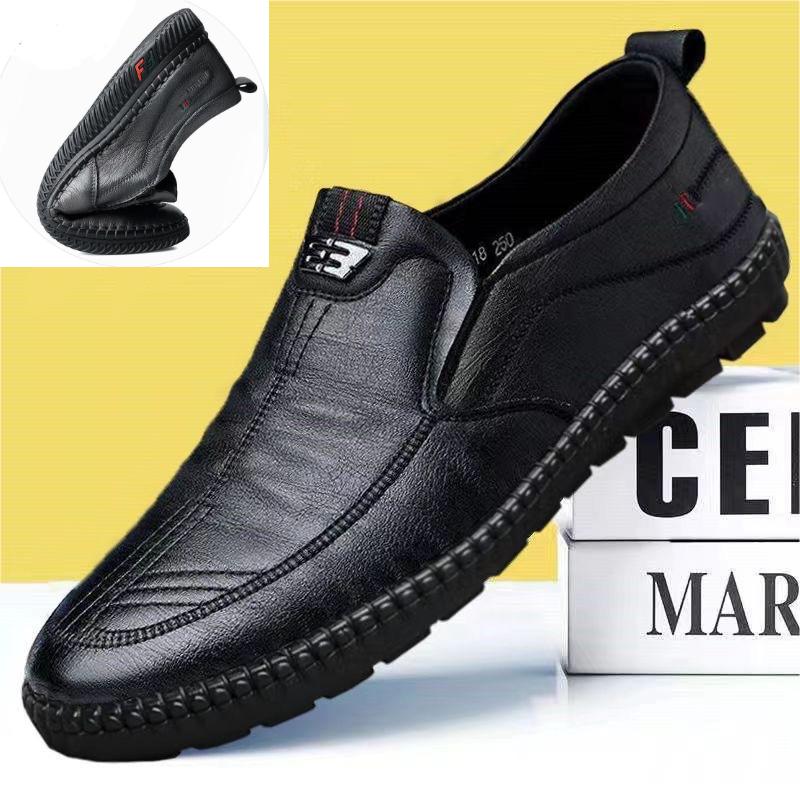 【39-44】Nowe skórzane buty z miękką podeszwą dla mężczyzn w średnim i starszym wieku