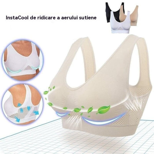 🥰【3-delni komplet】Zračen in eleganten dihajoč športni modrček ❤️【40-120 kg】.