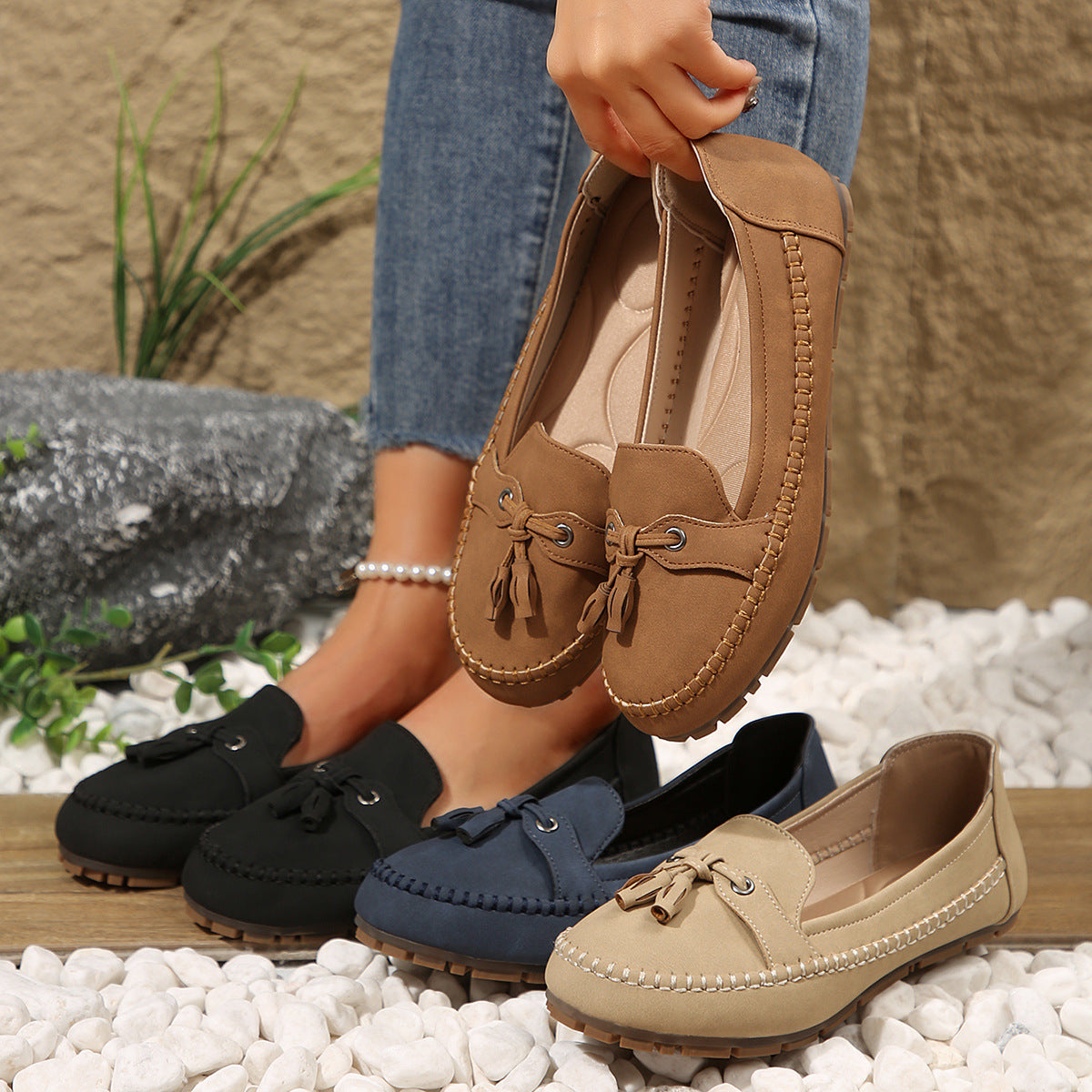 ✨50% zniżki✨【36-43】 Damskie buty ortopedyczne, wykonane z naturalnej skóry, lekkie, antypoślizgowe, oddychające i wygodne.