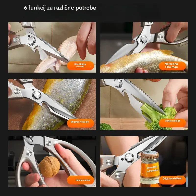 🔥Nova izboljšava🍖 Večnamenske, visokozmogljive kuhinjske škarje ✂️👨‍🍳
