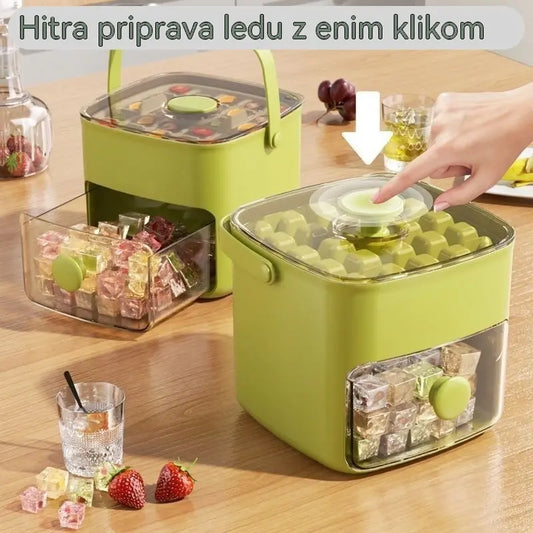 💞Prodanih več kot 50.000! 💥🥤🧊 50 % popust! Ledomat s funkcijo shranjevanja: naredi 48 ledenih kock hkrati, pokrov, ki ne pušča 🏖️✅