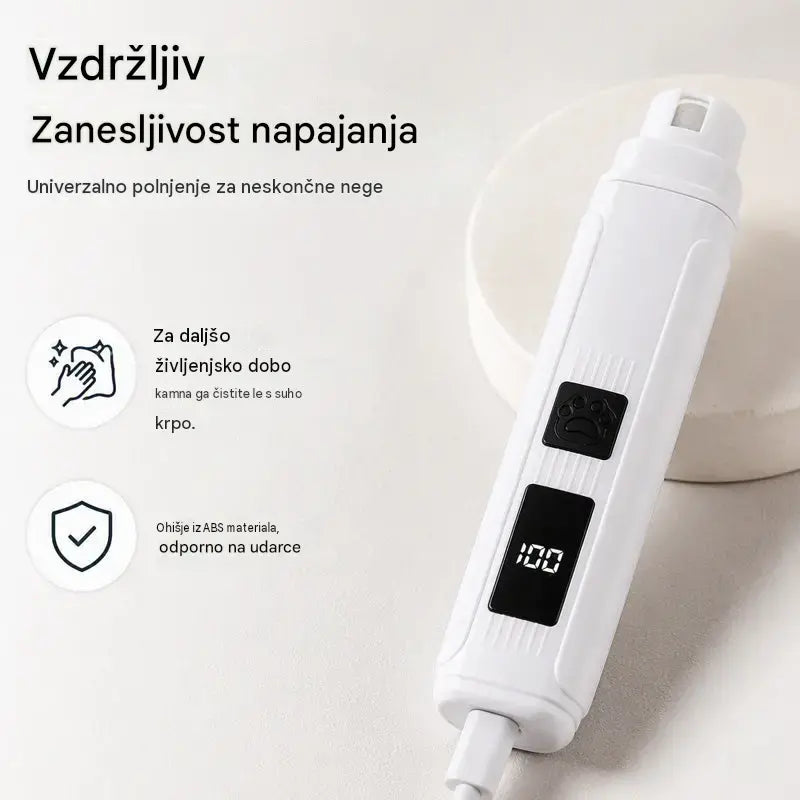 🐱🐶 Električna pilica za nohte za hišne ljubljenčke z LED indikatorjem napajanja