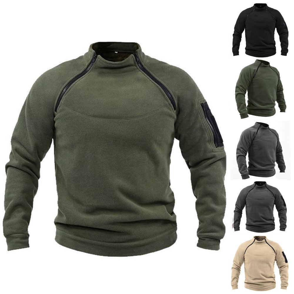 【S-4XL】Tricou cu mânecă lungă pentru bărbați, pentru exterior, cald de toamnă și iarnă