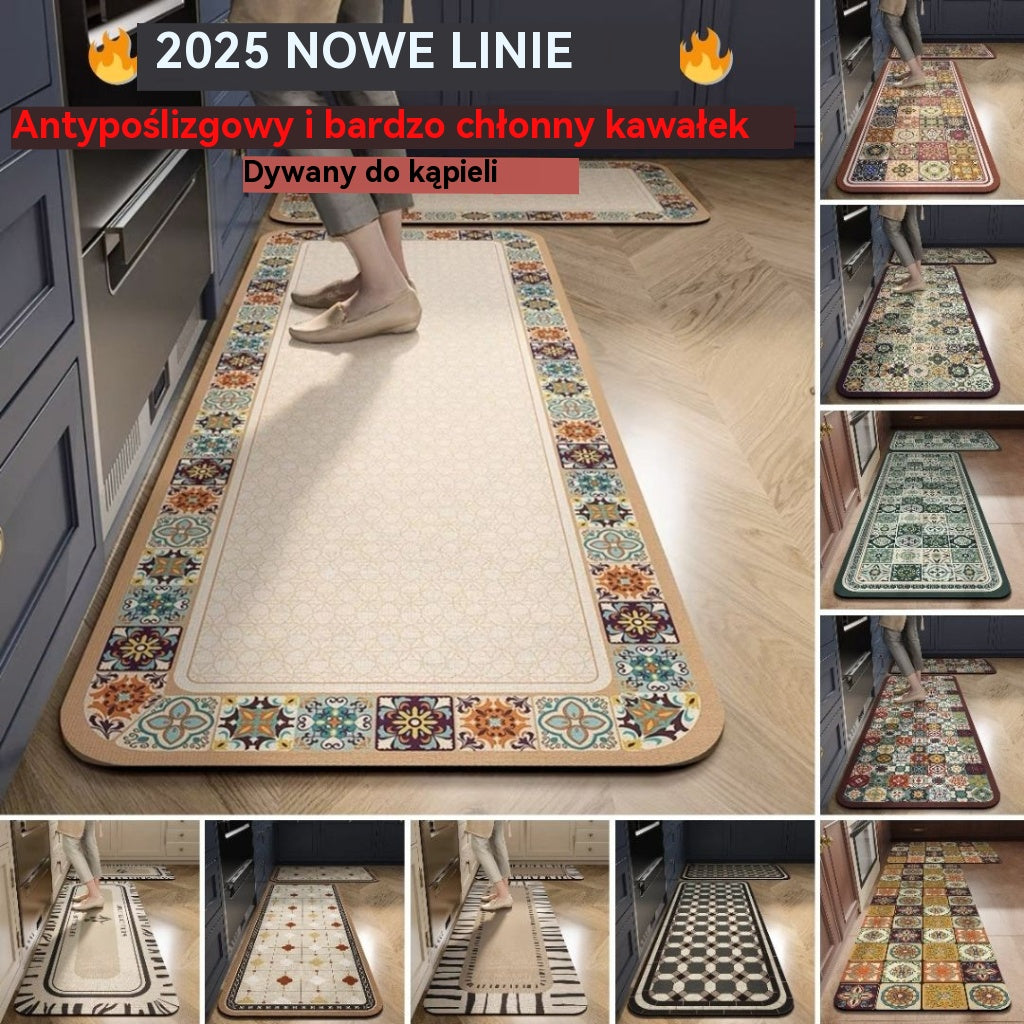 💥💥💥【40*60+40*120cm】Antypoślizgowe i superchłonne maty do kuchni i łazienki