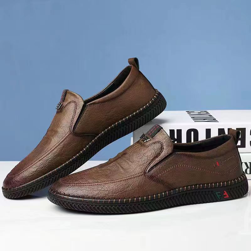 [38–44]👞Mehki usnjeni čevlji za starejše moške｜Zračni in udobni｜Brezbolečna hoja ves dan