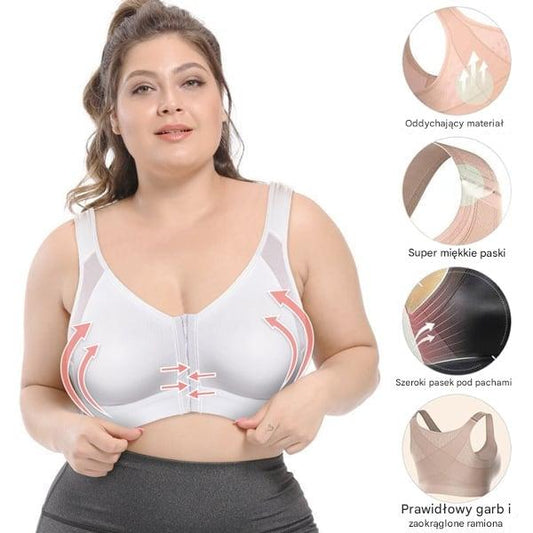 🥰 【3 sztuki】👙【40-120kg】Biustonosz podtrzymujący z pełnym zakryciem
