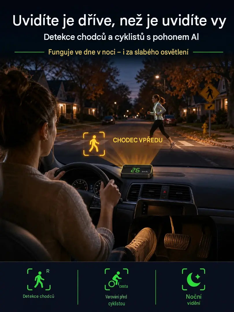 【Švýcarská vojenská GPS navigace „vyhýbající se trestu“】Nový GPS rychloměr a otáčkoměr s HUD displejem