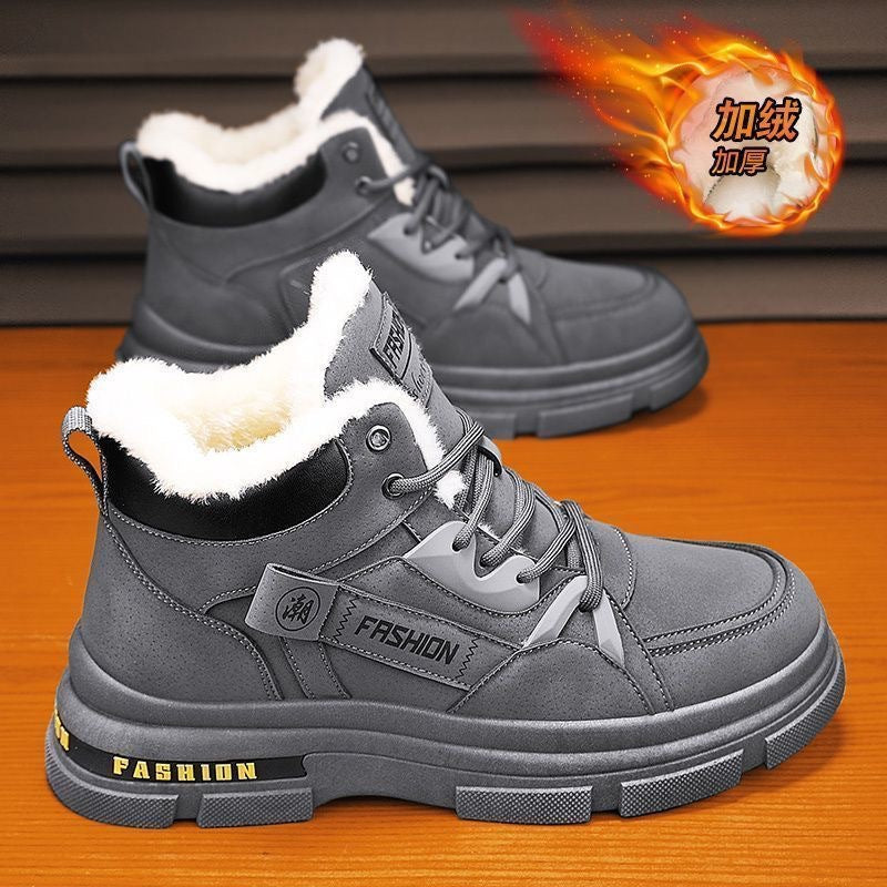 🔥🔥👞【39－44】Νέες ανδρικές χειμωνιάτικες, ζεστές, χοντρές βελούδινες μπότες Martin του 2025