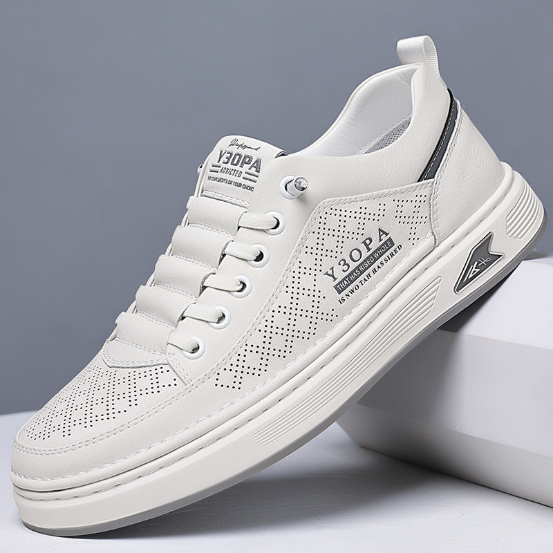 【39-44】2026 Męskie oddychające skórzane buty biznesowe casual