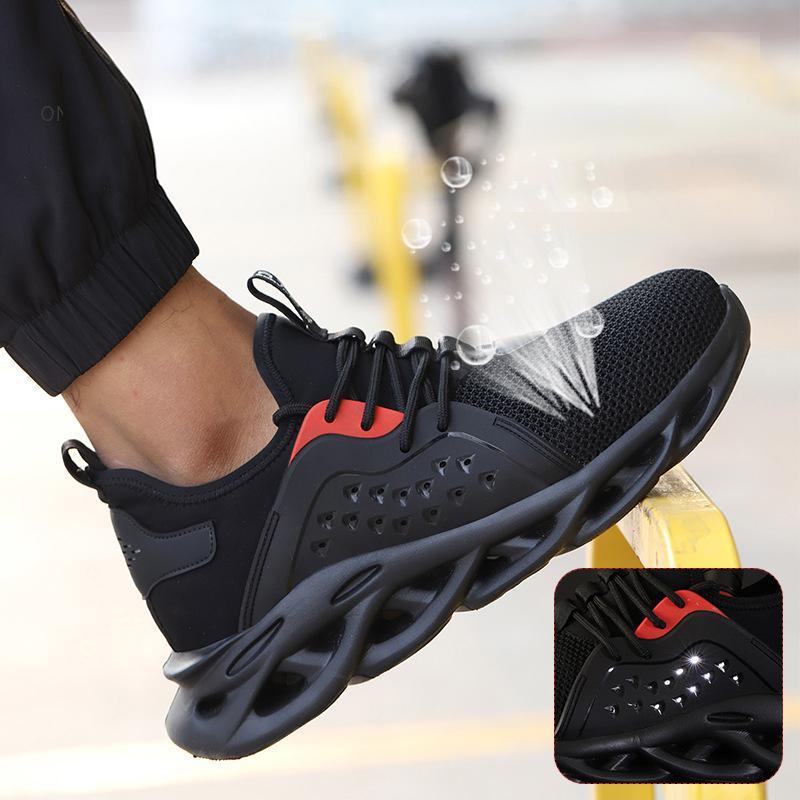 【Akce na nový produkt】💥【39-48】Pánská pracovní obuv✅Prodyšná a nárazuvzdorná✅Odolná proti propíchnutí✅Protiskluzová✅Pohodlná