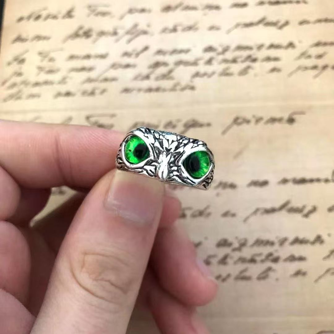 【Kup 1, a 1 dostaniesz gratis】💍Atrakcyjny posrebrzany pierścionek z sową🦉