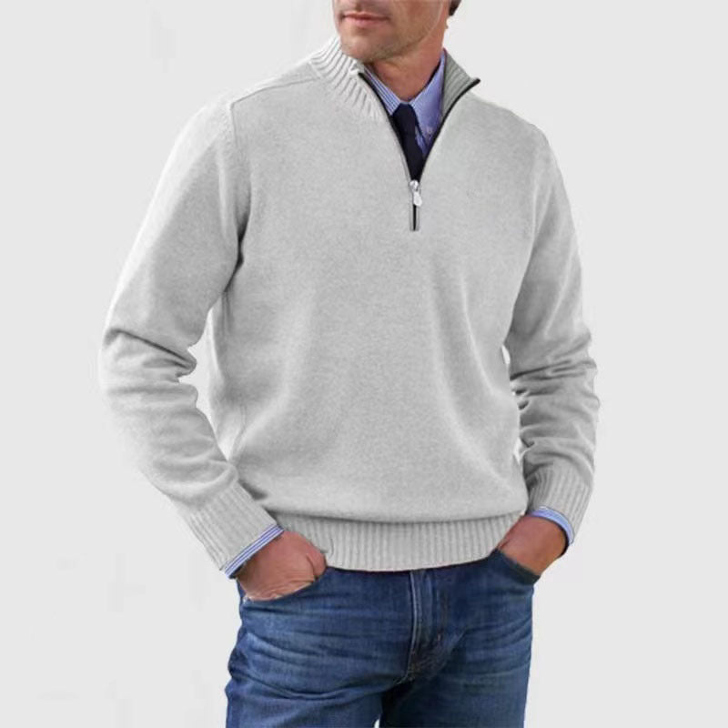 【L-5XL】Priljubljeni topli puloverji z zadrgo za jesen in zimo