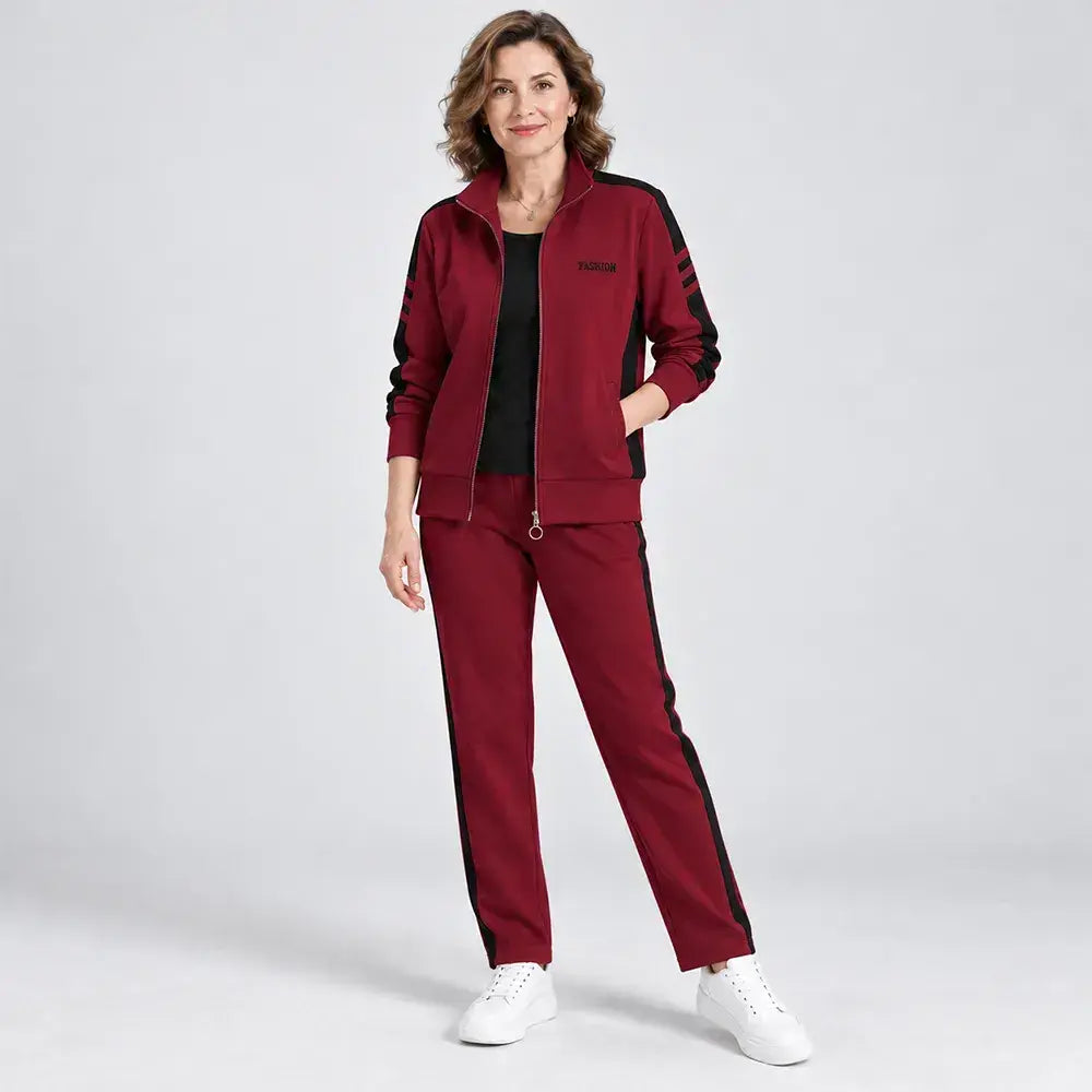 🔥【50% popust】🔥【M-5XL】【Jakna + hlače】😍 Nov jesenski komplet športnih oblačil za prosti čas, plus velikosti