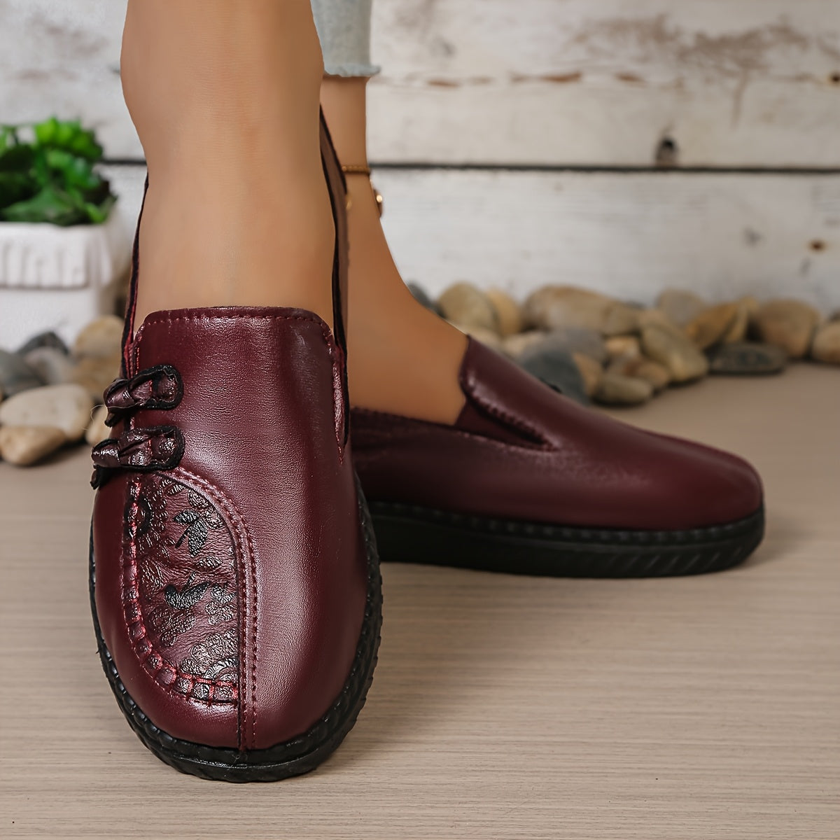 Damskie, skórzane buty antypoślizgowe, wodoodporne, z miękką podeszwą