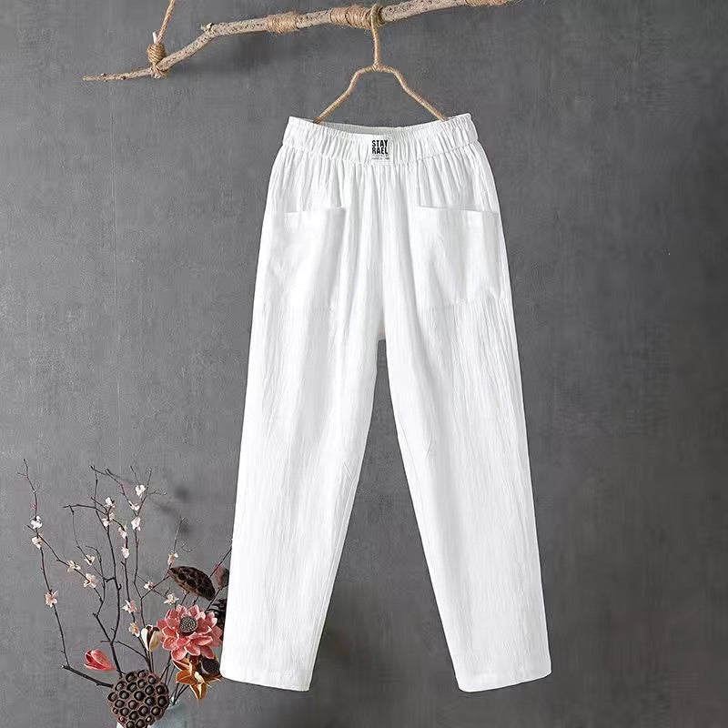 🌿🌈【M-4XL】2026 Wiosna Nowe Damskie Spodnie Szerokie Nogawki Wygodne Spodnie Casualowe