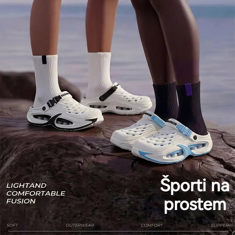 👟50% POPUST🌬️Moški večnamenski sandali 2 v 1: debel podplat iz EVA, nedrseči, izjemno lahki in zračni🏃‍♂️
