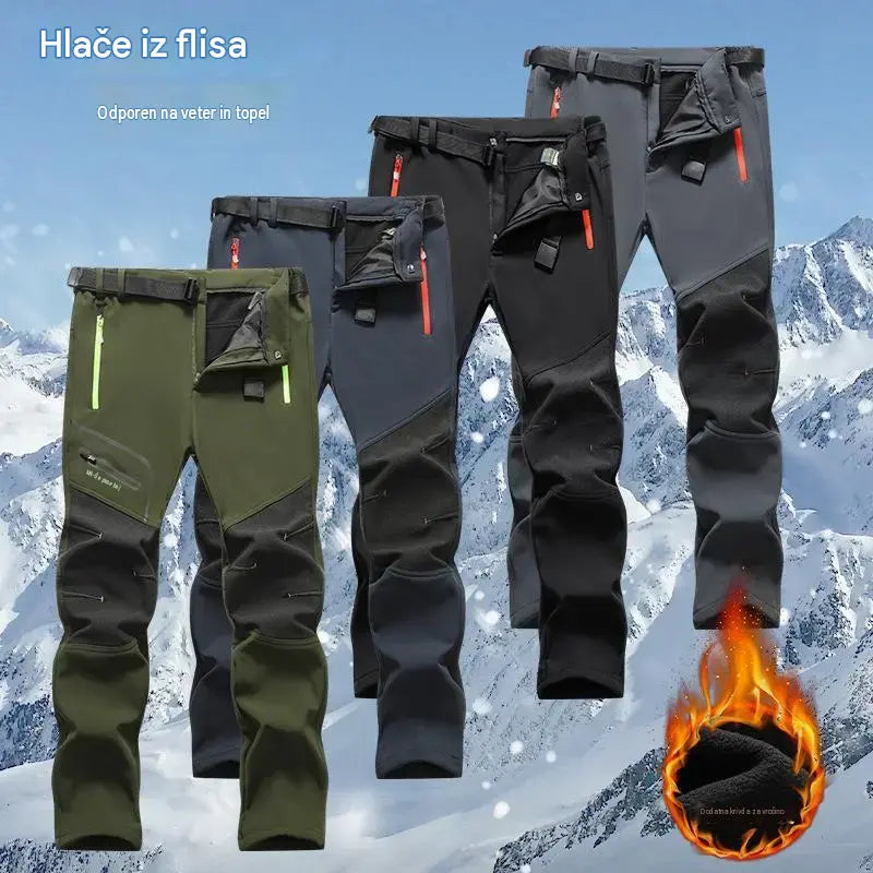 🏃‍♂️【S–5XL】2026 Nove moške outdoor hlače za jesen in zimo – tople, flis, nepremočljive in odporne proti vetru