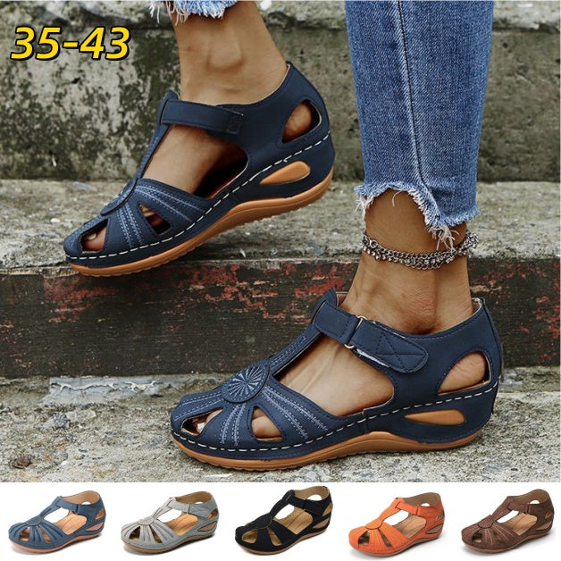 ✨🩰【Oferta sezonowa】【35-43】Sandały rzymskie damskie – wygodna miękka skóra, płatność przy odbiorze